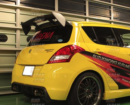 S.W.K. Suzuki Works Kurume SWK Premium Wing FRP Black Gel Coat